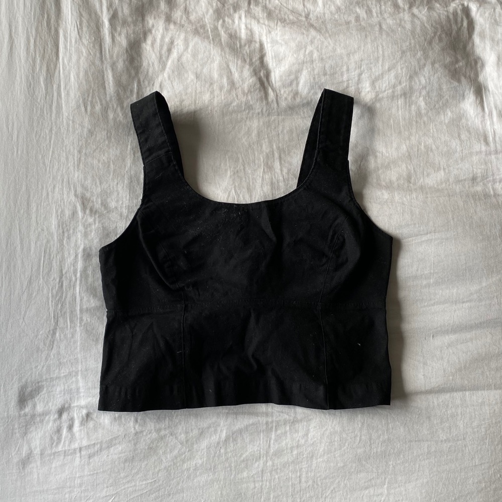 Madewell Crop Fitted Structured Tank